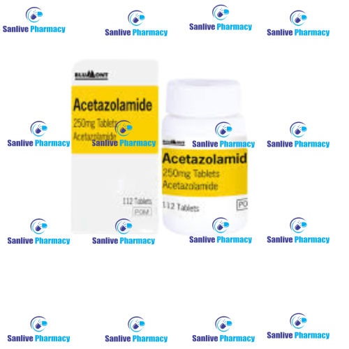 ACETAZOLAMIDE 250mg TABLET (112 TABLET) BY BLUMONT PHARMA LTD